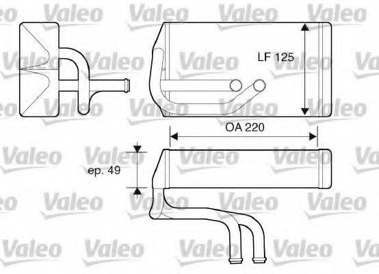 VALEO 812070 Теплообмінник, опалення салону