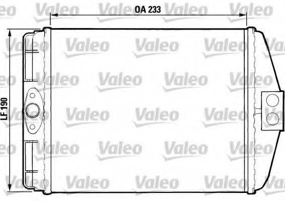 VALEO 812083 Теплообмінник, опалення салону