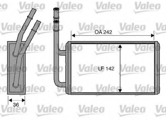 VALEO 812276 Теплообмінник, опалення салону