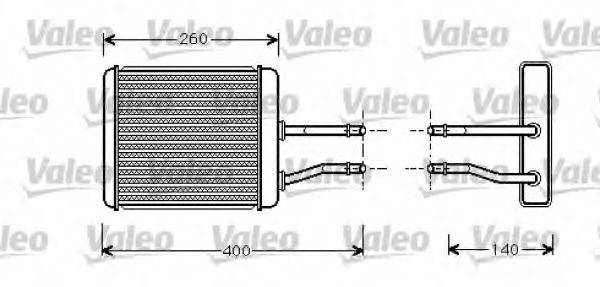 VALEO 812279 Теплообмінник, опалення салону