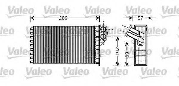 VALEO 812322 Теплообмінник, опалення салону