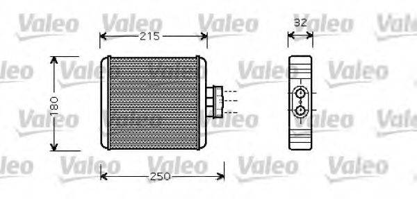 VALEO 812323 Теплообмінник, опалення салону