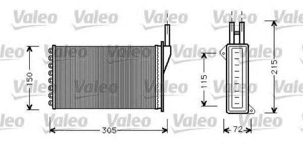 VALEO 812331 Теплообмінник, опалення салону