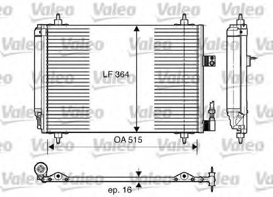 VALEO 814066 Конденсатор, кондиціонер