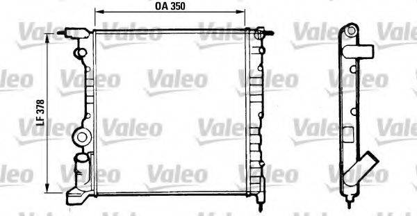 VALEO 816656 Радіатор, охолодження двигуна