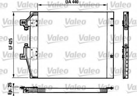 VALEO 816678 Конденсатор, кондиціонер