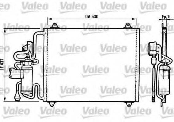 VALEO 816756 Конденсатор, кондиціонер