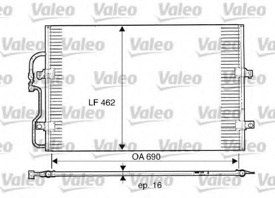 VALEO 816852 Конденсатор, кондиціонер