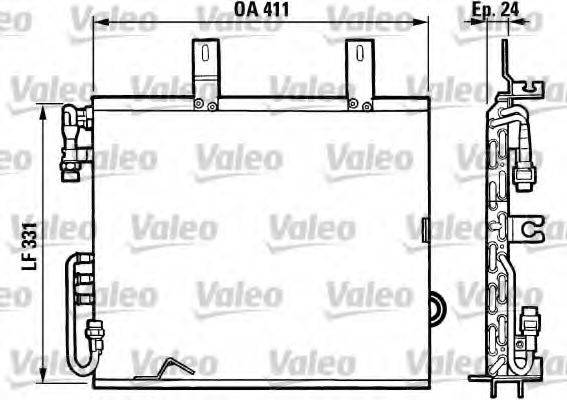 VALEO 816873 Конденсатор, кондиціонер