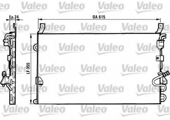 VALEO 816880 Конденсатор, кондиціонер