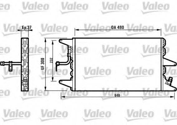 VALEO 816896 Конденсатор, кондиціонер