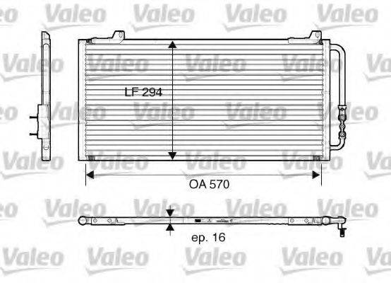 VALEO 816921 Конденсатор, кондиціонер