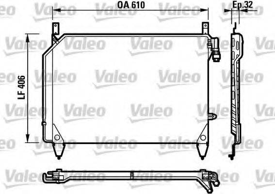 VALEO 816928 Конденсатор, кондиціонер