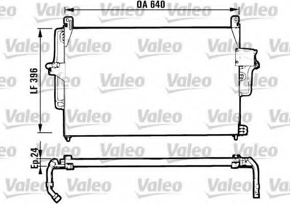 VALEO 816952 Конденсатор, кондиціонер