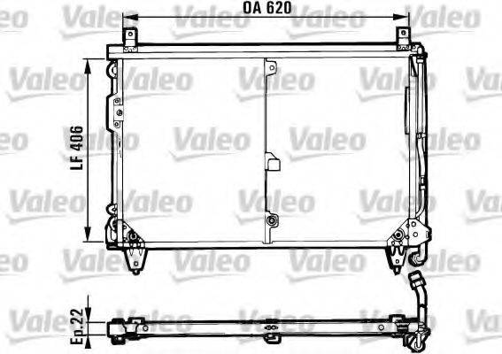 VALEO 816955 Конденсатор, кондиціонер