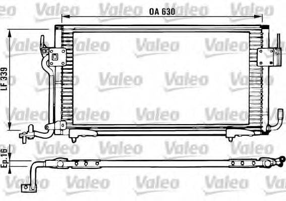 VALEO 816984 Конденсатор, кондиціонер