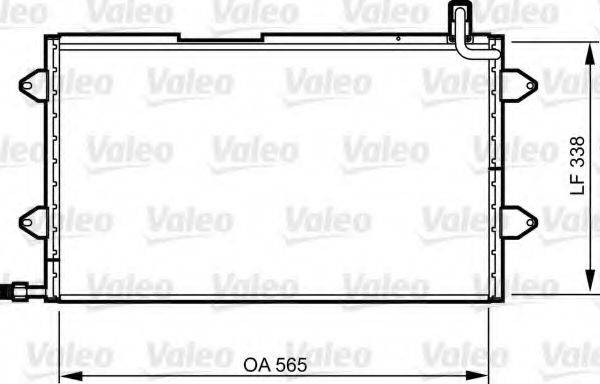 VALEO 817024 Конденсатор, кондиціонер