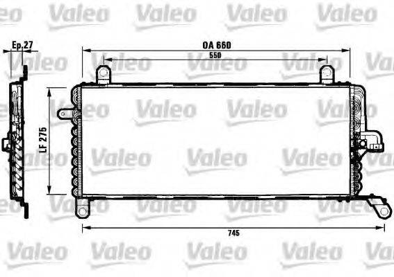 VALEO 817049 Конденсатор, кондиціонер