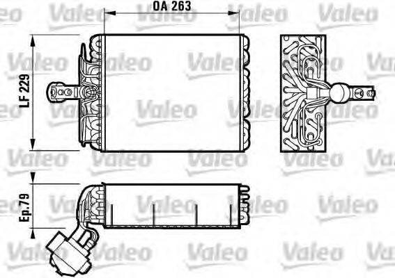 VALEO 817081 Випарник, кондиціонер