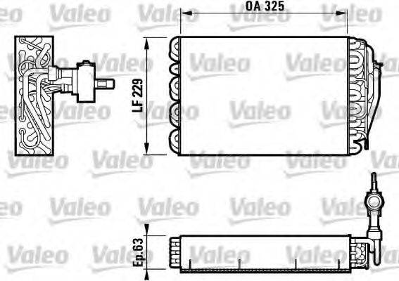 VALEO 817086 Випарник, кондиціонер