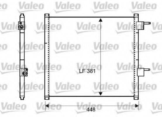 VALEO 817225 Конденсатор, кондиціонер