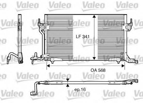 VALEO 817230 Конденсатор, кондиціонер