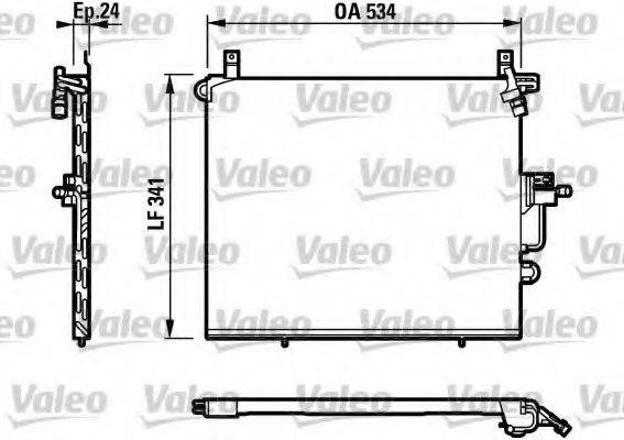 VALEO 817234 Конденсатор, кондиціонер