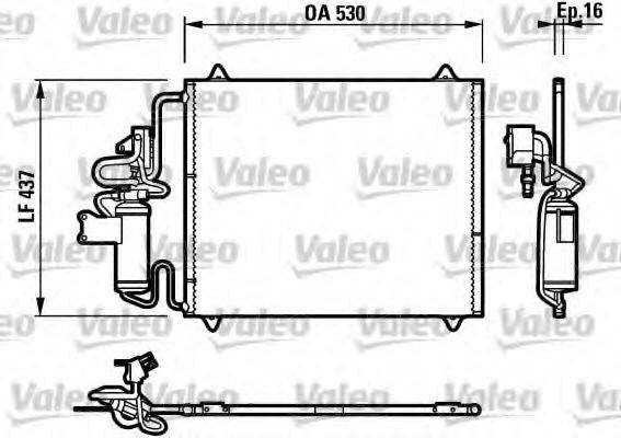 VALEO 817273 Конденсатор, кондиціонер