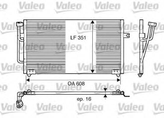 VALEO 817560 Конденсатор, кондиціонер