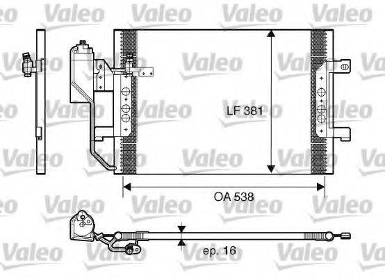 VALEO 817659 Конденсатор, кондиціонер