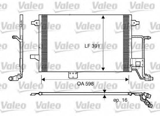 VALEO 817665 Конденсатор, кондиціонер