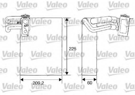 VALEO 817682 Випарник, кондиціонер