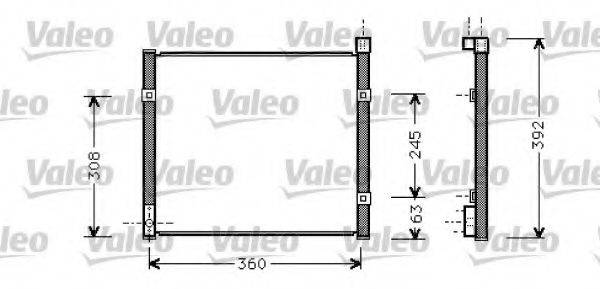 VALEO 817784 Конденсатор, кондиціонер