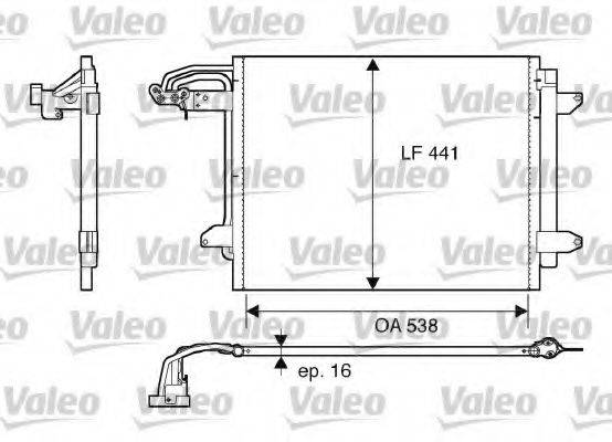 VALEO 817806 Конденсатор, кондиціонер