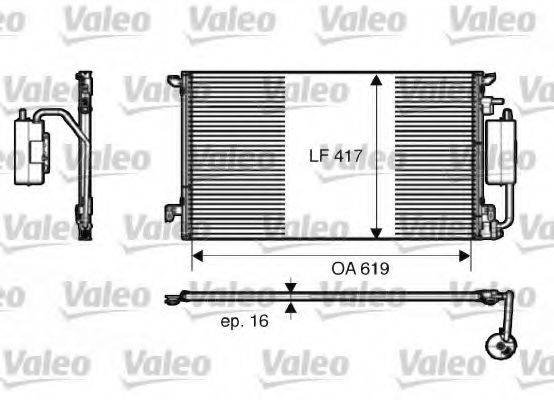 VALEO 817809 Конденсатор, кондиціонер