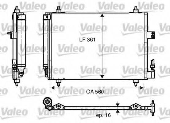 VALEO 817824 Конденсатор, кондиціонер