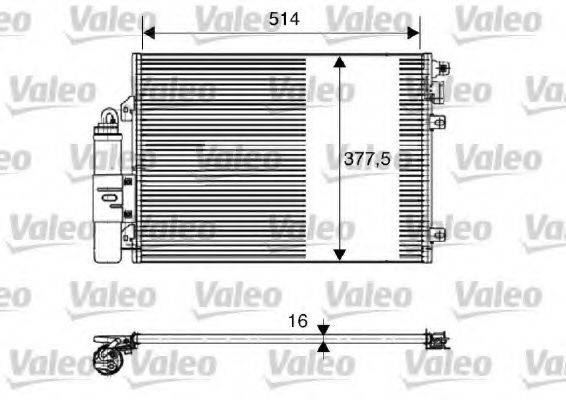 VALEO 817827 Конденсатор, кондиціонер