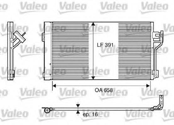 VALEO 817842 Конденсатор, кондиціонер