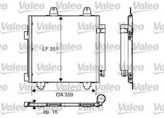 VALEO 818013 Конденсатор, кондиціонер