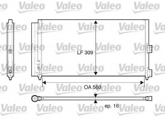 VALEO 818021 Конденсатор, кондиціонер