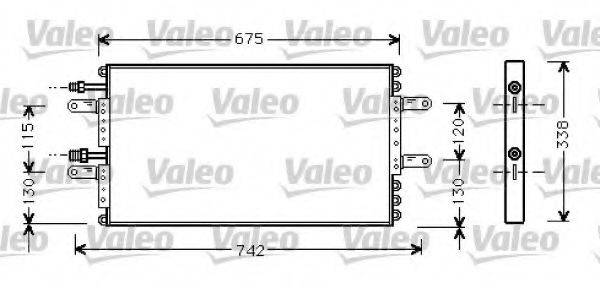 VALEO 818030 Конденсатор, кондиціонер