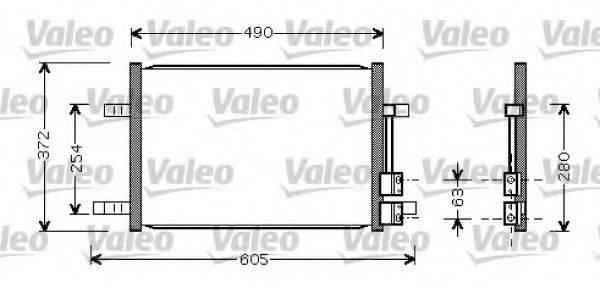 VALEO 818048 Конденсатор, кондиціонер