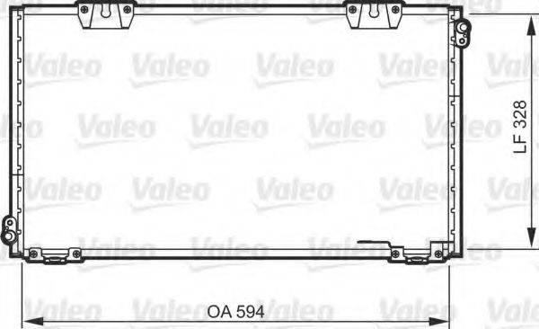 VALEO 818104 Конденсатор, кондиціонер