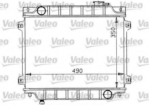 VALEO 819127 Радіатор, охолодження двигуна