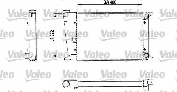 VALEO 883435 Радіатор, охолодження двигуна