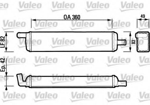 VALEO 883473 Теплообмінник, опалення салону