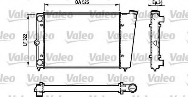 VALEO 883725 Радіатор, охолодження двигуна