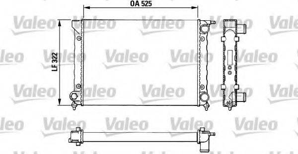 VALEO 883727 Радіатор, охолодження двигуна