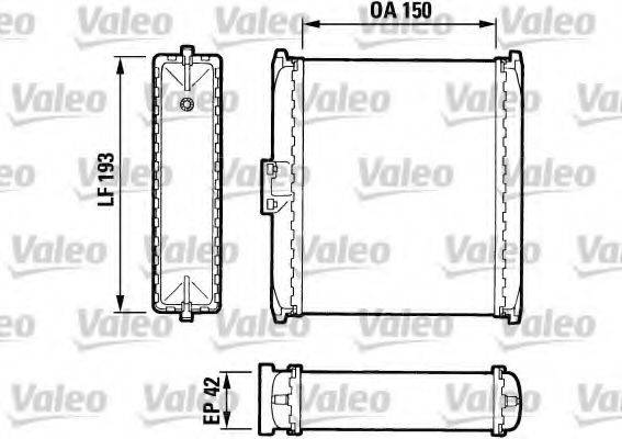 VALEO 883737 Теплообмінник, опалення салону