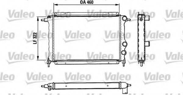 VALEO 883851 Радіатор, охолодження двигуна